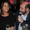 Exclusif - Kad Merad et sa compagne Julia Vignali - Dîner de gala au profit de la Fondation ARC pour la recherche contre le cancer du sein à l'hôtel Peninsula à Paris le 1er octobre 2015.