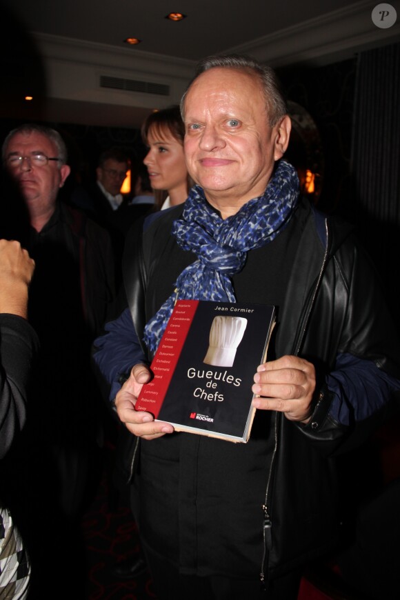 Exclusif - Joel Robuchon - Soire pour la sortie du livre de Jean Cormier "Gueules de chefs" à Paris le 15 octobre 2013.