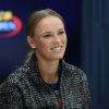 Caroline Wozniacki - Les stars du tennis mondial lors de la journée "Kids Day" de l'US Open de Tennis à New York. Le 26 août 2017.