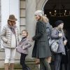 La princesse Mary de Danemark a assisté le 5 novembre 2017, au palais de l'Hermitage, au nord de Copenhague, à la course de chevaux "Hubertus Jagt" avec ses quatre enfants, Christian, Isabella, Vincent et Josephine.