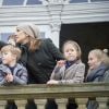 La princesse Mary de Danemark était le 5 novembre 2017 au palais de l'Hermitage, au nord de Copenhague, pour assister à la course de chevaux "Hubertus Jagt" avec ses quatre enfants, Christian, Isabella, Vincent et Josephine.