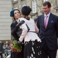 La princesse Mary salue la princesse Marie et le prince Joachim de Danemark lors d'un gala à la salle de concert de Radio Danemark le 31 octobre 2017 à Copenhague pour la célébration du jubilé des 500 ans de la reformation.