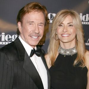 Chuck Norris et sa femme Gena - 17èmes Movieguide Faith & Values awards à l'hôtel Beverly Hilton le 11 février 2009.