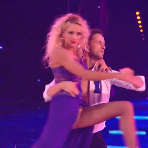 Elodie Gossuin et Christian Millette - "Danse avec les stars 8" sur TF1. Le 28 octobre 2017.