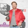 David Guetta, récompensé, à la cérémonie des MTV Europe Music Awards 2017 à la SSE Arena de Londres, le 12 novembre 2017.
