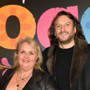 Valérie Damidot et son compagnon Régis Viogeat - Projection du nouveau film d'animation Pixar "Coco" au Grand Rex à Paris, le 14 novembre 2017. © Coadic Guirec/Bestimage