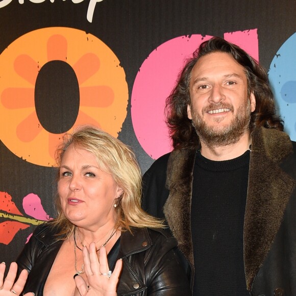 Valérie Damidot et son compagnon Régis Viogeat - Projection du nouveau film d'animation Pixar "Coco" au Grand Rex à Paris, le 14 novembre 2017. © Coadic Guirec/Bestimage