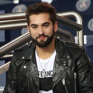 Kendji Girac au match de Ligue 1 "PSG - OL (2-0)" au Parc des Princes à Paris, le 17 septembre 2017. © Cyril Moreau/Bestimage