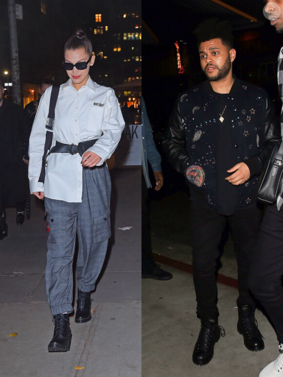 Bella Hadid et The Weeknd, photographiés à New York et Los Angeles les 8 et 11 novembre 2017 : la réconciliation ?