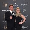 Arnold Schwarzenegger et sa compagne Heather Milligan - Cérémonie des Bambi Awards 2017 à Berlin. Le 16 novembre 2017.
