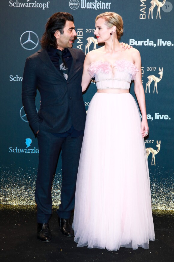 Diane Kruger et Fatih Akin - Cérémonie des Bambi Awards 2017 à Berlin. Le 16 novembre 2017.