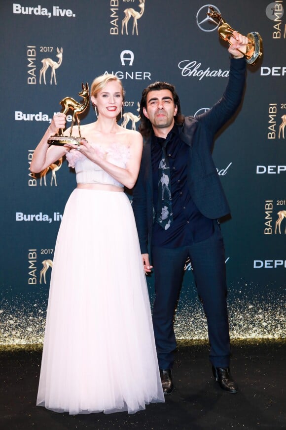Diane Kruger et Fatih Akin - Cérémonie des Bambi Awards 2017 à Berlin. Le 16 novembre 2017.