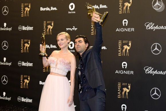 Fatih Akin et Diane Kruger - Cérémonie des Bambi Awards 2017 à Berlin. Le 16 novembre 2017.