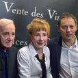 Charles Aznavour, Julie Depardieu et Marc-Olivier Fogiel - 157ème vente aux enchères des vins des Hospices de Beaune à Beaune le 19 novembre 2017. © Giancarlo Gorassini/Bestimage