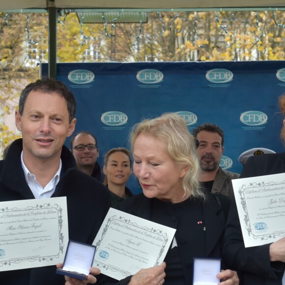 Marc-Olivier Fogiel, Agnès b., Julie Depardieu et Alain Suguenot - © Giancarlo Gorassini/Bestimage19/11/2017 - Beaune