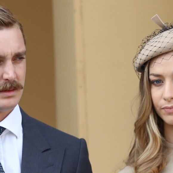 Pierre Casiraghi et Beatrice Borromeo lors de la Fête nationale à Monaco le 19 novembre 2017. © Olivier Huitel/Pool restreint Monaco/Bestimage