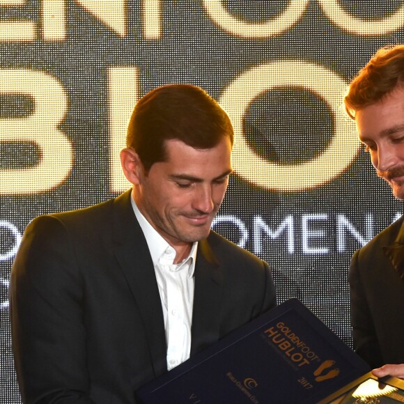 Pierre Casiraghi lors de la remise du Golden Foot Hublot Award 2017 à Iker Casillas à l'hôtel Mériden à Monaco le 7 novembre 2017. © Bruno Bebert/Bestimage