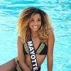 Miss Mayotte en maillot de bain lors du voyage Miss France 2018 en Californie, en novembre 2017.