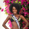 Miss Martinique en maillot de bain lors du voyage Miss France 2018 en Californie, en novembre 2017.