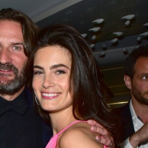 Frédéric Beigbeder et sa femme Lara Micheli - Soirée Orange Cinéma sur la plage du Majestic lors du 70ème Festival International du Film de Cannes, France, le 20 mai 2017. © Giancarlo Gorassini/Bestimage