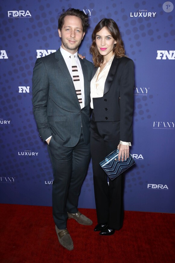 Derek Blasberg et Alexa Chung - 31e édition des FN Achievement Awards à New York, le 28 novembre 2017.