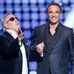 Exclusif - Gilbert Montagné et Nikos Aliagas - Enregistrement de l'émission "Cette Soirée Là, la suite" au Zénith de Paris le 8 et 9 janvier 2017. © Cyril Moreau - Veeren Ramsamy / Bestimage