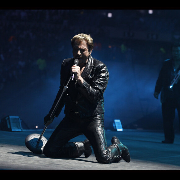EXCLU : Johnny Hallyday en concert au Stade de France, le 17 juin 2012.
