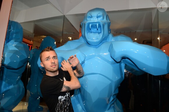 Exclusif - Squeezie - Cocktail d'inauguration de la première galerie Pop Art Concept store entièrement dédié aux oeuvres de Richard Orlinski à Paris, le 23 novembre 2017. © Rachid Bellak/Bestimage