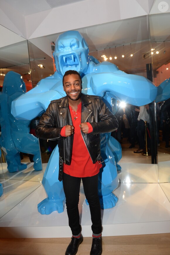 Exclusif - Austin Brown (fils de Rebbie Jackson soeur ainée de Michael Jackson) - Cocktail d'inauguration de la première galerie Pop Art Concept store entièrement dédié aux oeuvres de Richard Orlinski à Paris, le 23 novembre 2017. © Rachid Bellak/Bestimage