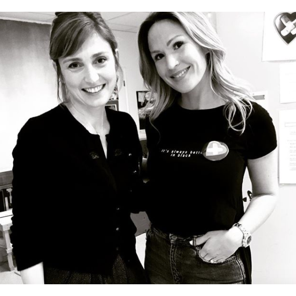 Julie Gayet avec Vitaa pour l'association Cékedubonheur