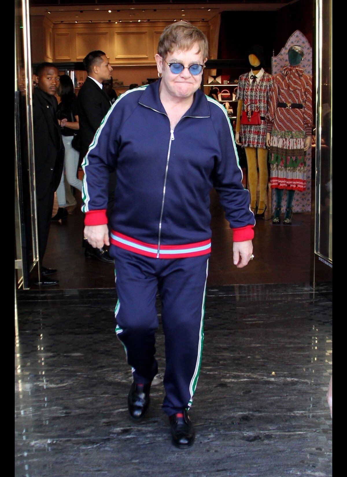 Elton john gucci sales tracksuit