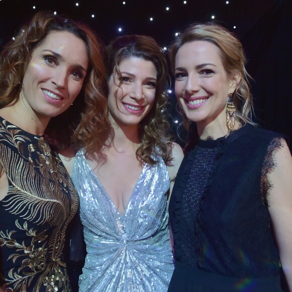 Exclusif - Marie-Sophie Lacarrau, Chloé Nabedian et Sidonie Bonnec - Enregistrement de l'émission "Le Plus Grand Cabaret du Monde spécial nouvel an" avec Patrick Sébastien. Le 4 décembre 2017. © Giancarlo Gorassini/Bestimage