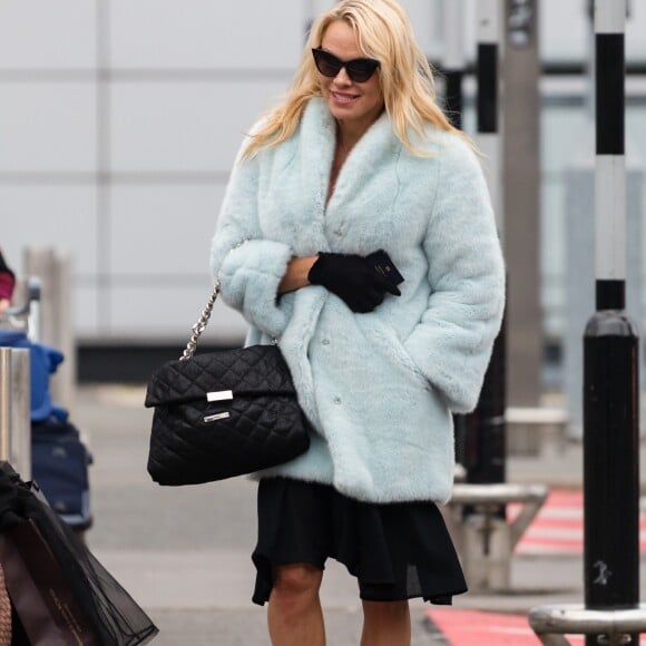 Pamela Anderson à Londres, le 6 décembre 2017.