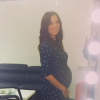 Anne-Gaëlle Riccio enceinte e son 3e enfant, le 28 octobre 2017.