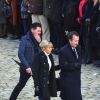 Brigitte Macron et José Pietroboni, chef du protocole, lors de la cérémonie d'hommage national à Jean d'Ormesson à l'hôtel des Invalides à Paris le 8 décembre 2017. © Giancarlo Gorassini / Bestimage