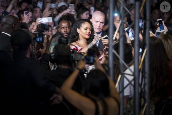 Rihanna lance la marque Fenty Beauty By Rihanna à Madrid, le 23 septembre 2017.