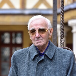 Charles Aznavour durant la 157e vente aux enchères des vins des Hospices de Beaune à Beaune le 19 novembre 2017. © Giancarlo Gorassini/Bestimage