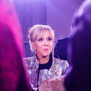 La Première Dame Brigitte Macron (Trogneux) - Dîner à l'occasion du One Planet Summit organisé par Bloomberg au Grand Palais à Paris, France, le 11 décembre 2017. © Romain Gaillard/Pool/Bestimage