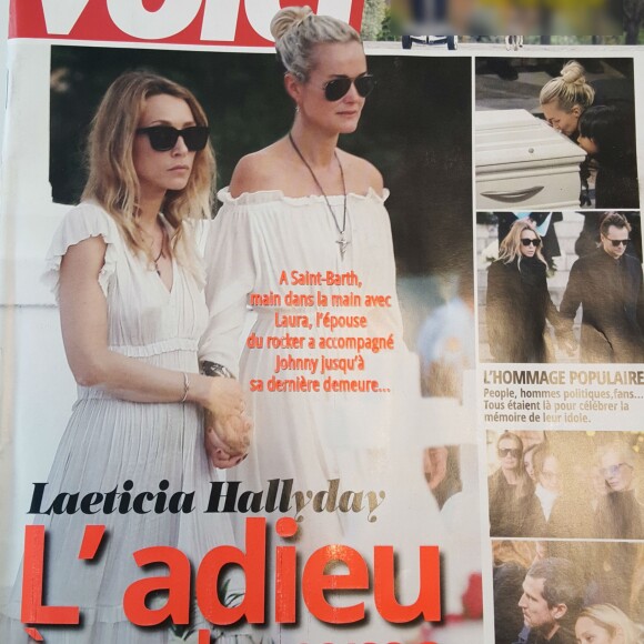 Couverture du magazine Voici, numéro du 15 au 21 décembre 2017.