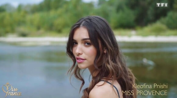 Miss Provence : Kleofina Pnishi - Concours Miss France 2018. Sur TF1, le 16 décembre 2017.