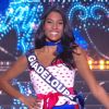 Miss Guadeloupe : Johane Matignon en tenue du 14 juillet - Concours Miss France 2018. Sur TF1, le 16 décembre 2017.