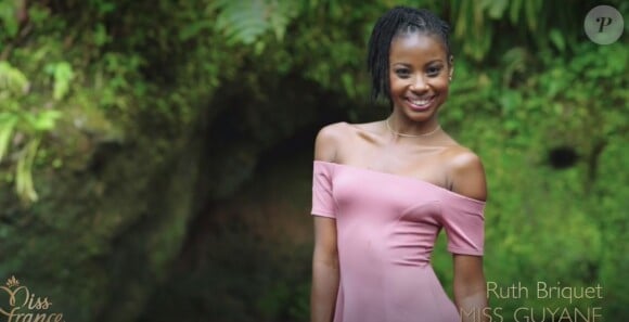 Miss Guyane : Ruth Briquet - Concours Miss France 2018. Sur TF1, le 16 décembre 2017.