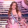 Miss Saint-Pierre et Miquelon : Héloïse Urtizberea en tenue de fête de la musique - Concours Miss France 2018. Sur TF1, le 16 décembre 2017.