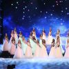 Les Miss régionales rendent hommage à Johnny Hallyday - Concours Miss France 2018. Sur TF1, le 16 décembre 2017.