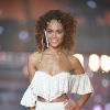 Miss Champagne-Ardenne : Safiatou Guinot en bikini - Concours Miss France 2018. Sur TF1, le 16 décembre 2017.