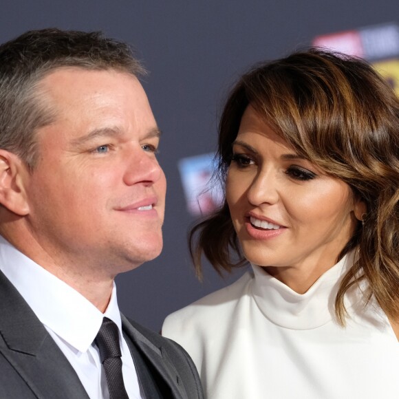 Matt Damon et sa femme Luciana Bozan Barroso à la première de 'Thor: Ragnarok' à Hollywood, le 10 octobre 2017 © Chris Delmas/Bestimage