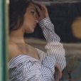 Bella Hadid en séance photo à l'ACME Studio à Brooklyn. New York, le 11 décembre 2017.