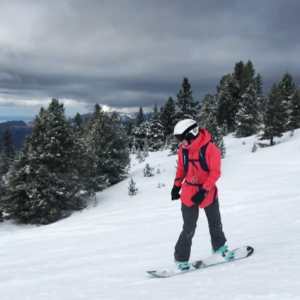Marine Lorphelin dans les Alpes, le 14 décembre 2017.