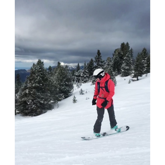 Marine Lorphelin dans les Alpes, le 14 décembre 2017.