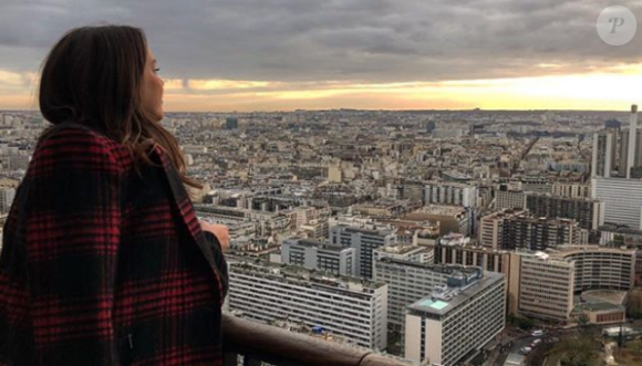 Pauline Ducruet admirant Paris, photo Instagram du 10 décembre 2017